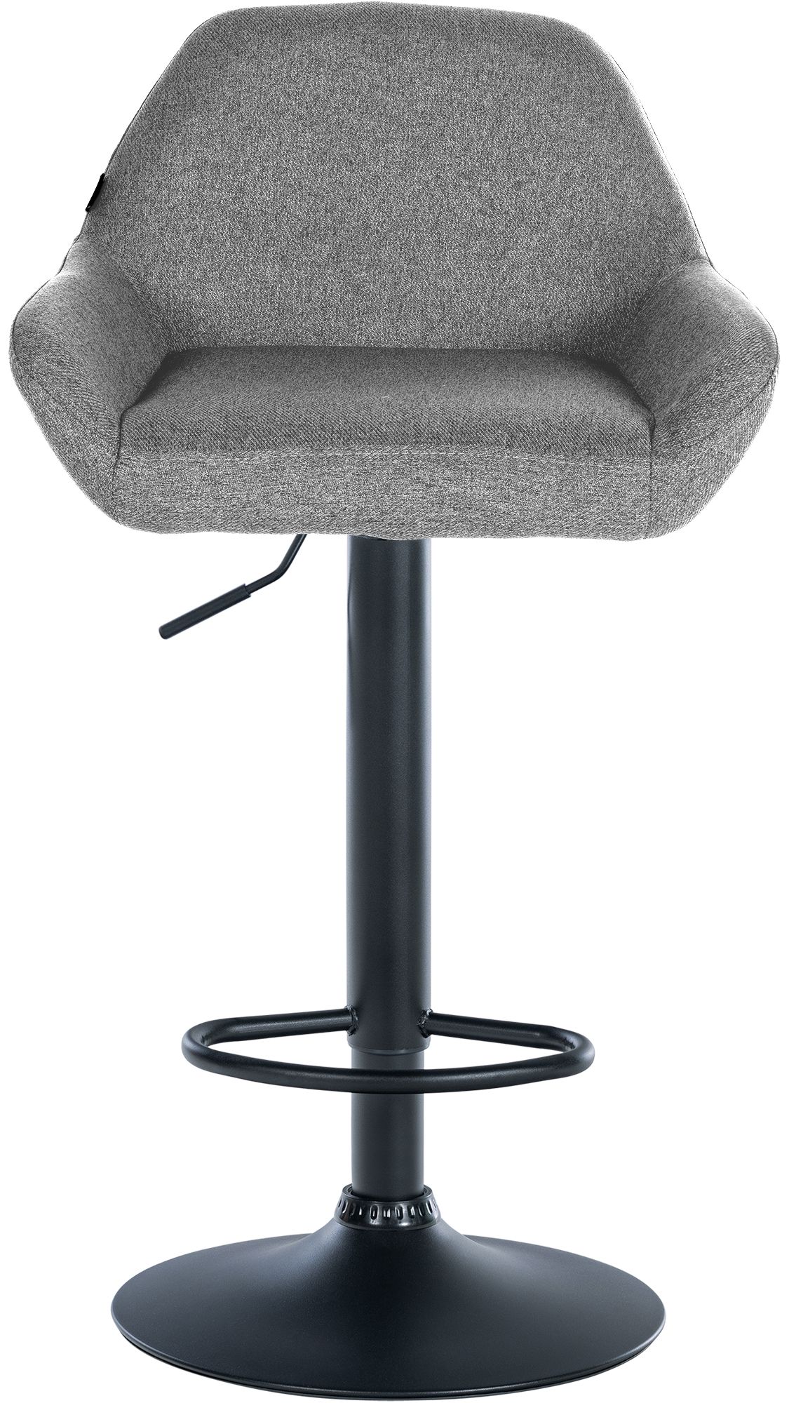2er Set Barhocker Braga Stoff schwarz, grau