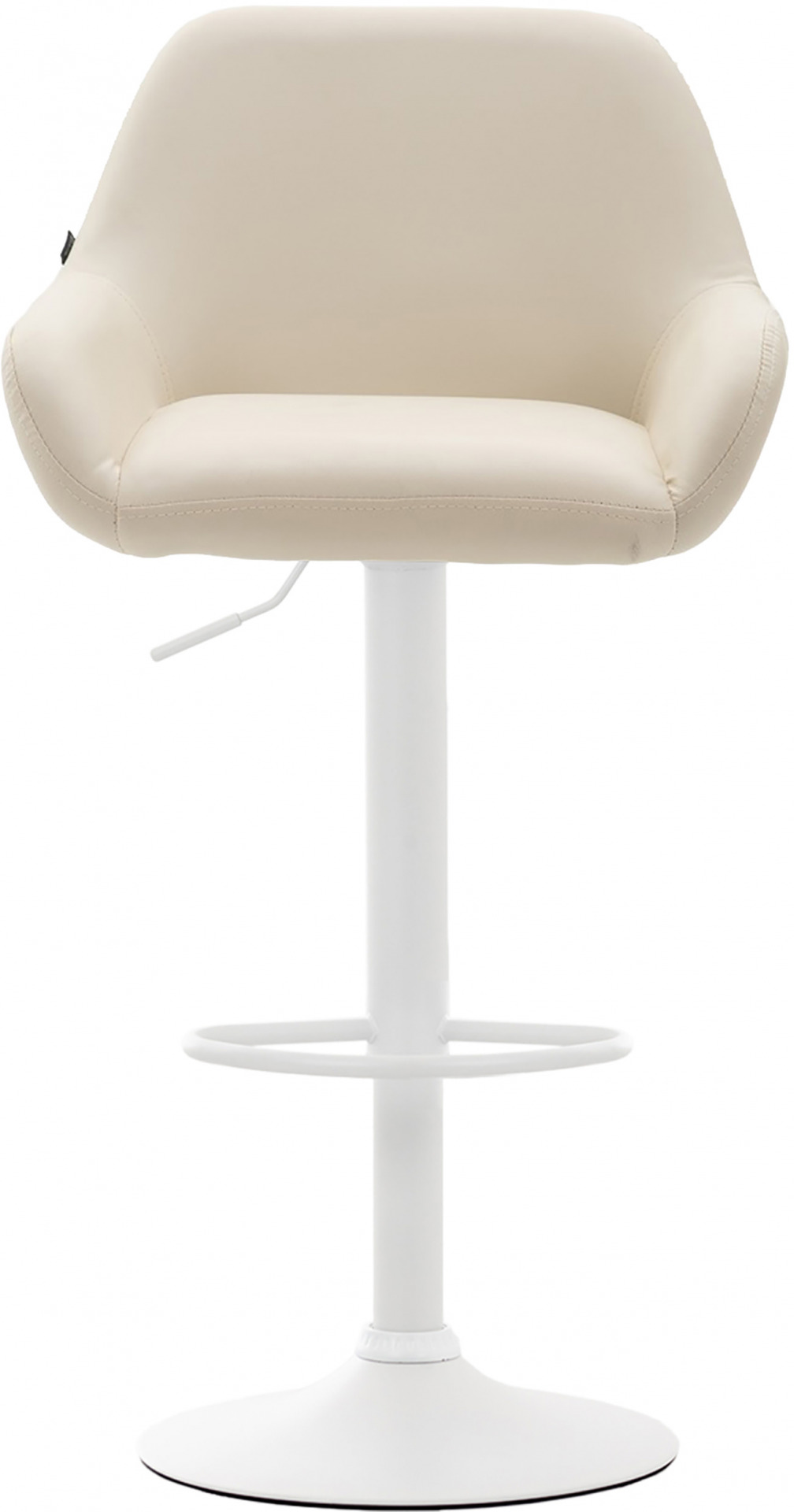 2er Set Barhocker Braga Kunstleder weiß, creme