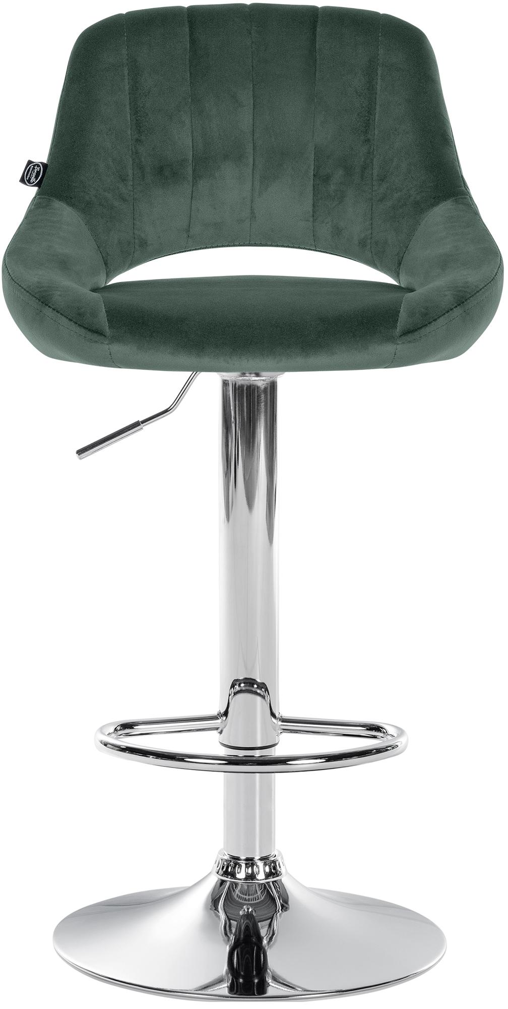 2er Set Barhocker Milet Samt C, grün