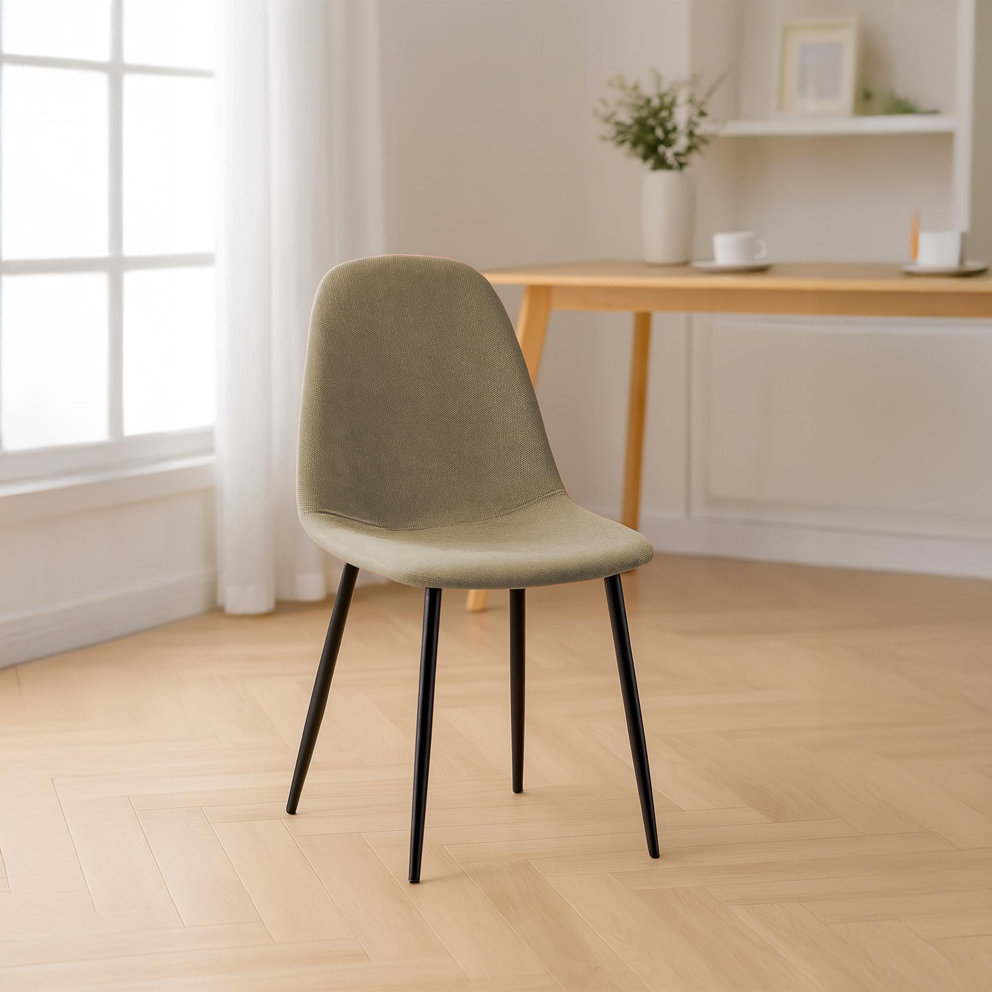 Esszimmerstuhl Napier Stoff, taupe