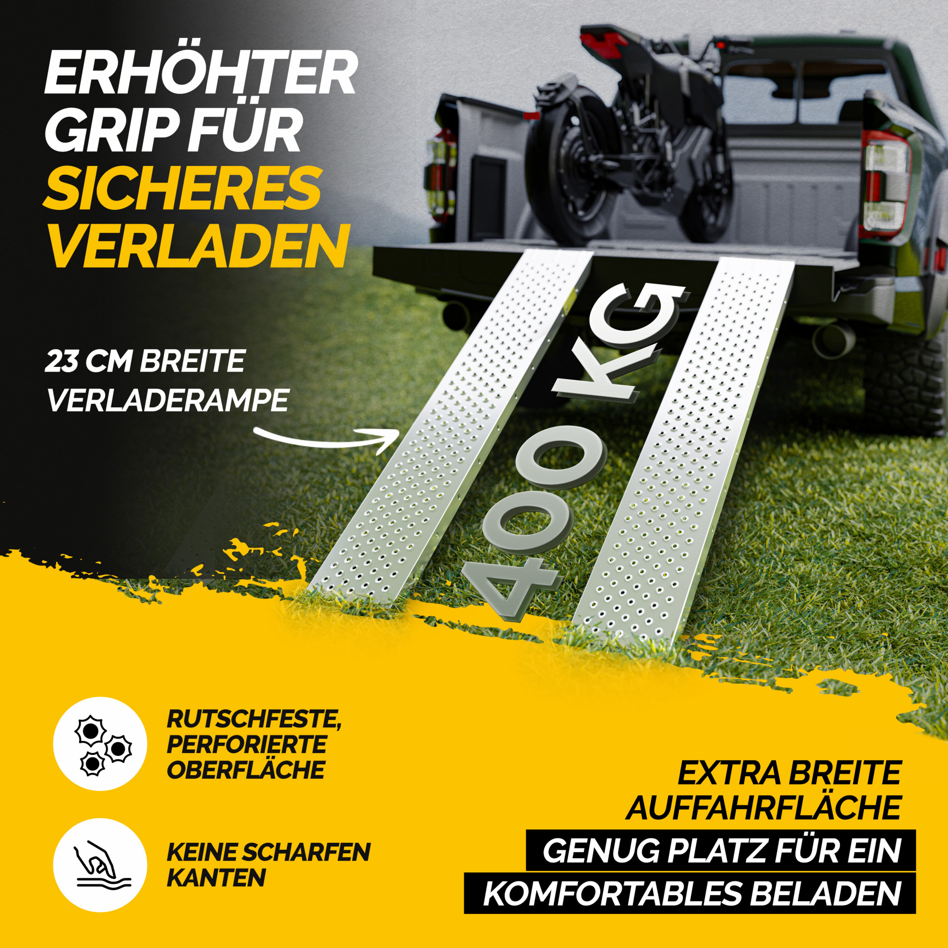 Auffahrrampe 2er-Set 400kg