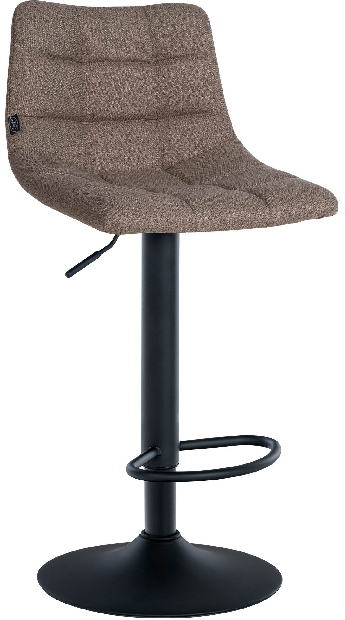 2er Set Barhocker Jerry Stoff schwarz, taupe