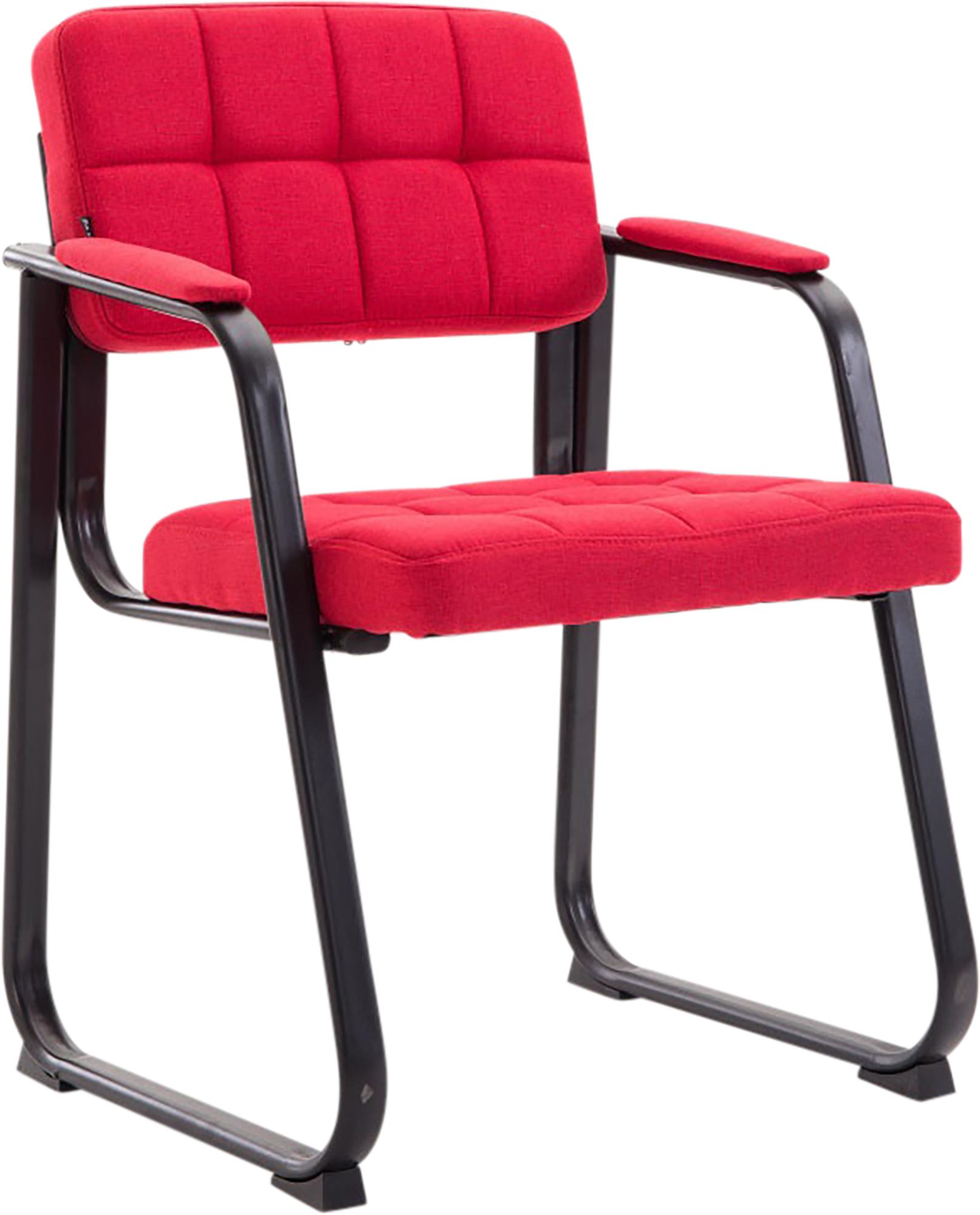 Besucherstuhl Canada B Stoff, rot