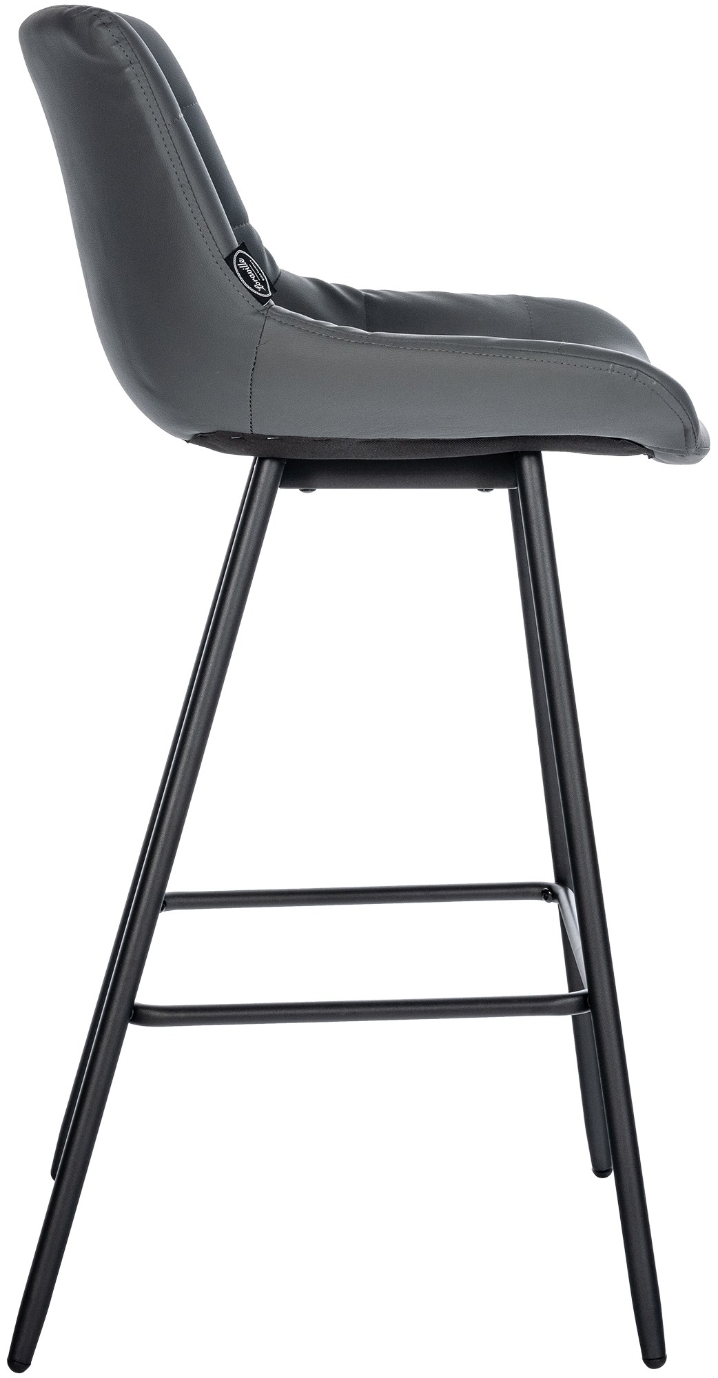 Barhocker Weston Kunstleder, grau