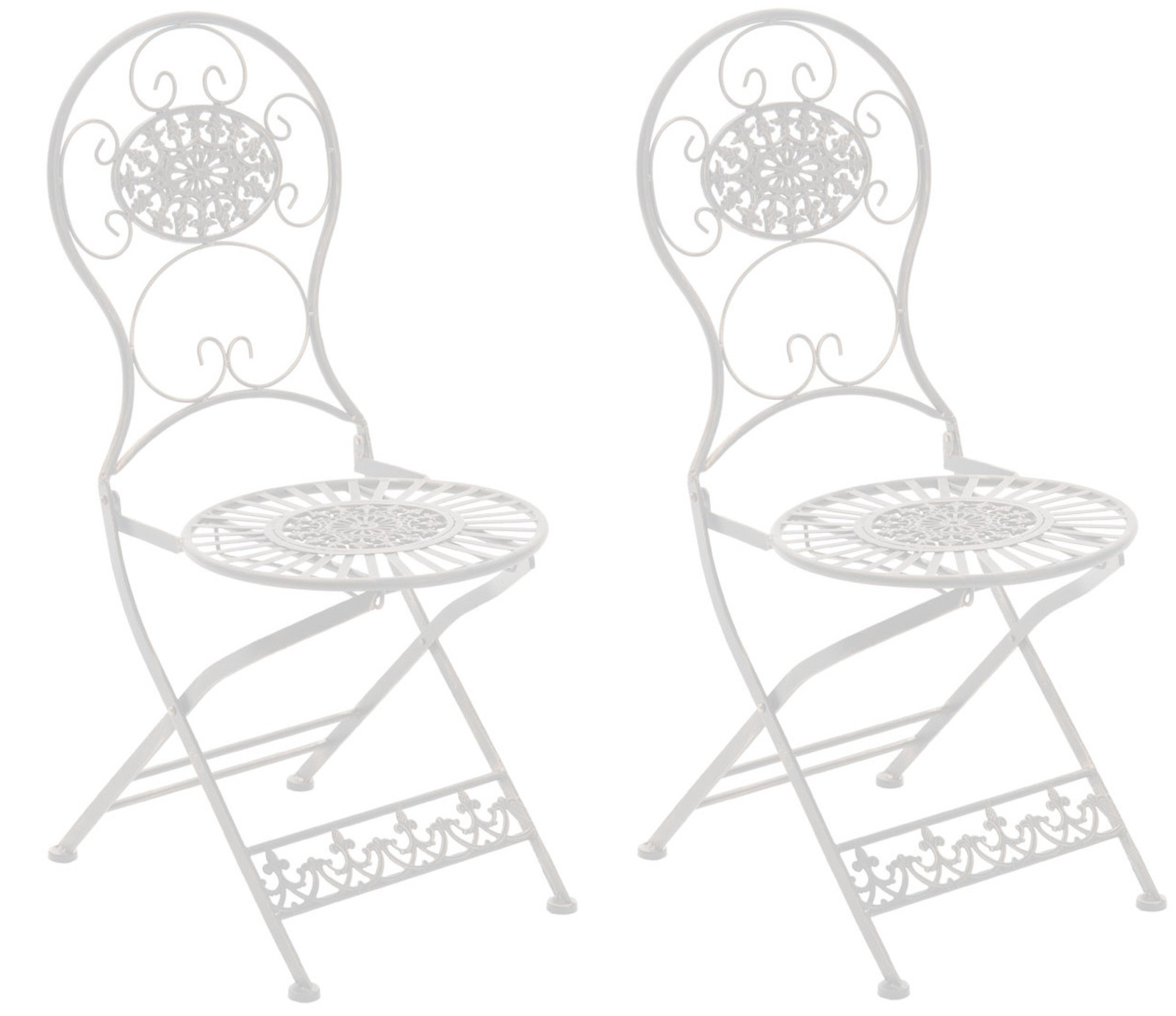 2er Set Stühle Mani, weiß