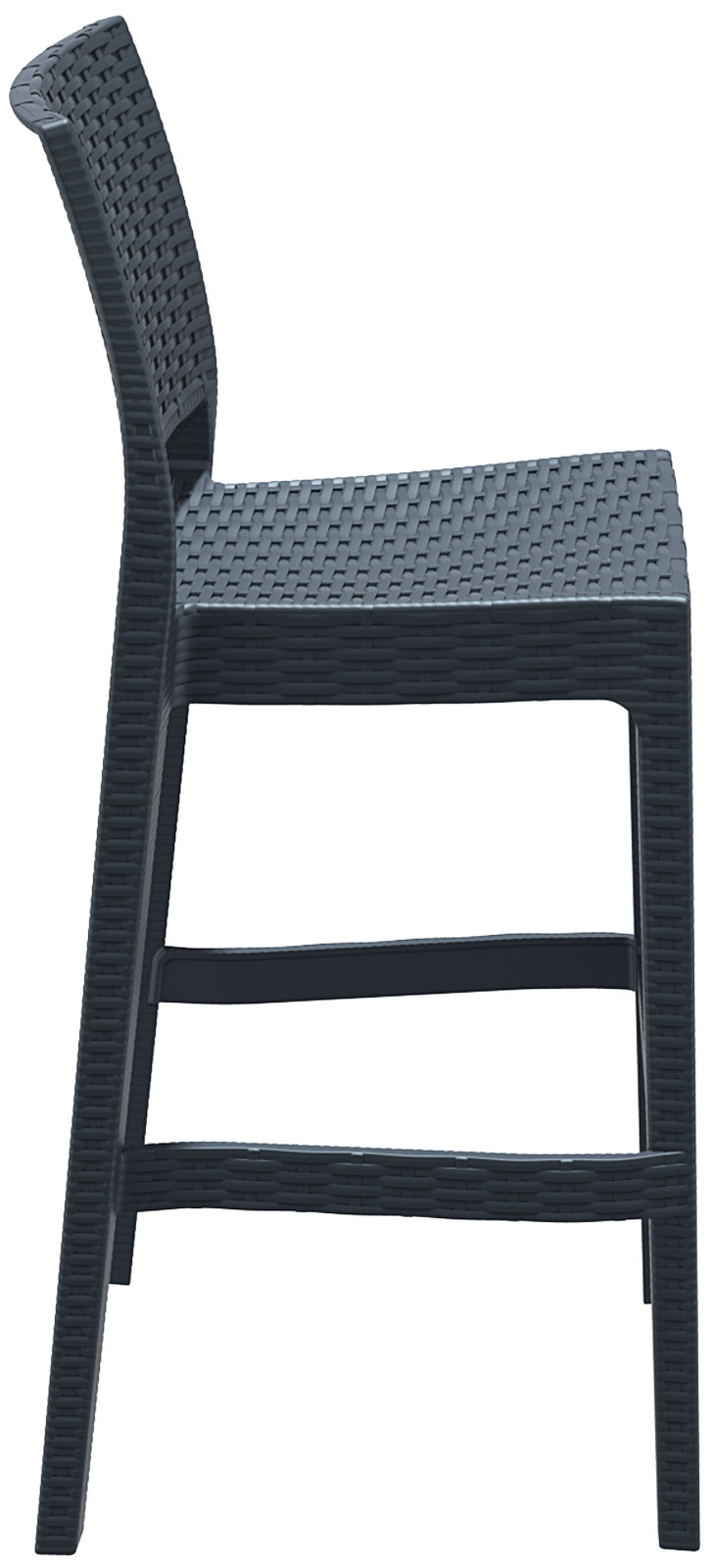 4er Set Barhocker Jamaica, dunkelgrau