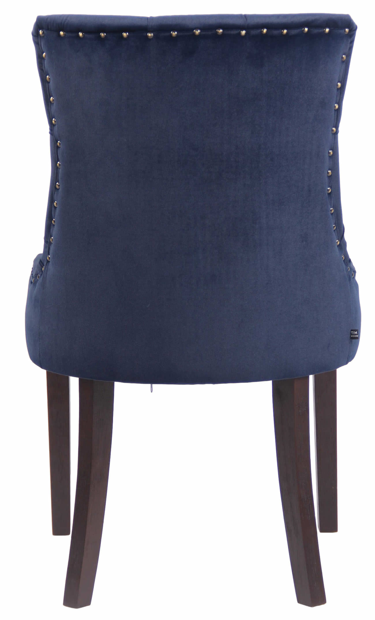 Esszimmerstuhl Aberdeen Samt antik, blau