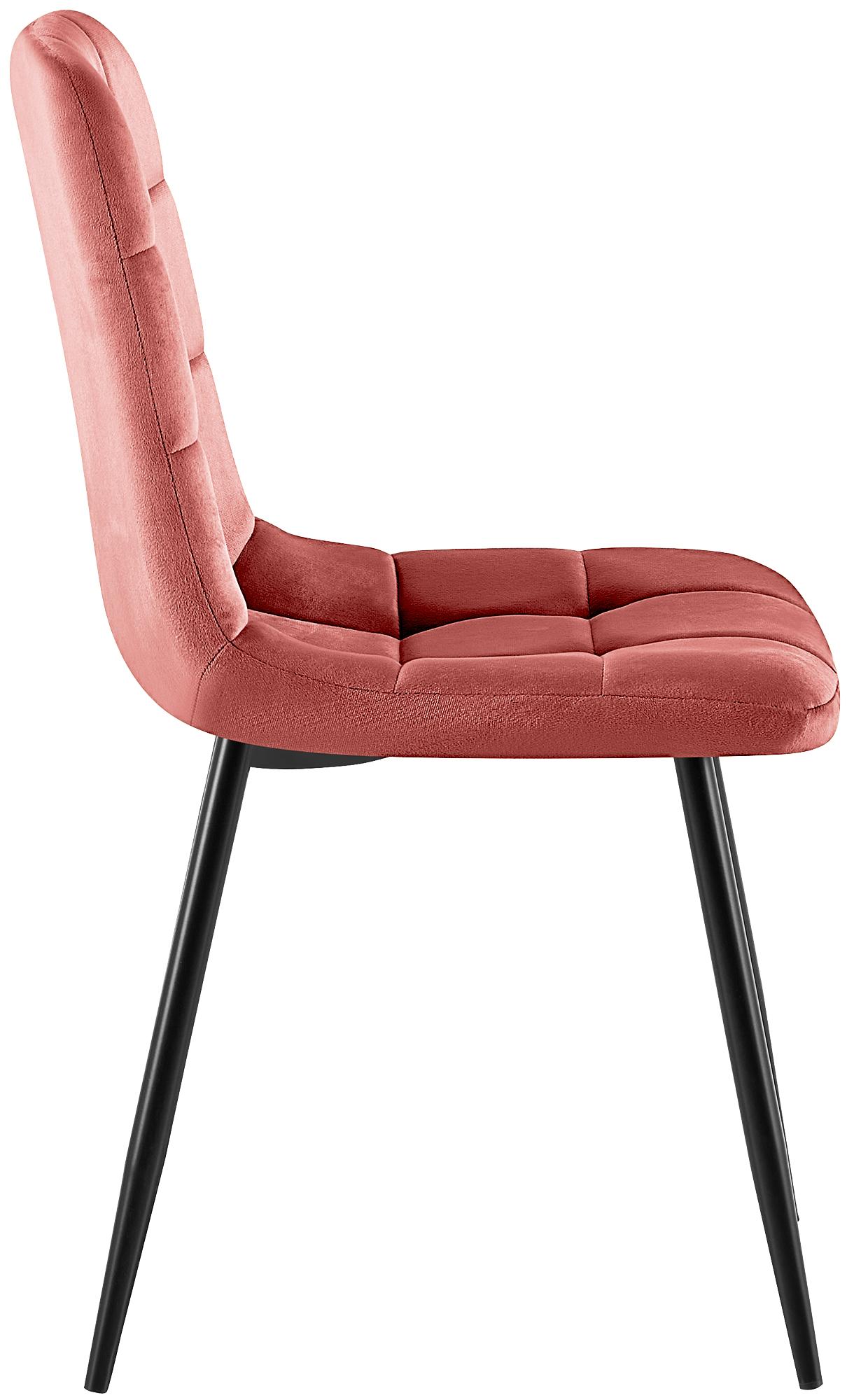 4er Set Esszimmerstühle Antibes, rosa