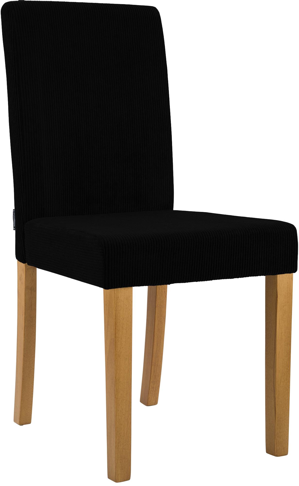 Esszimmerstuhl Ina Cord antik hell, schwarz