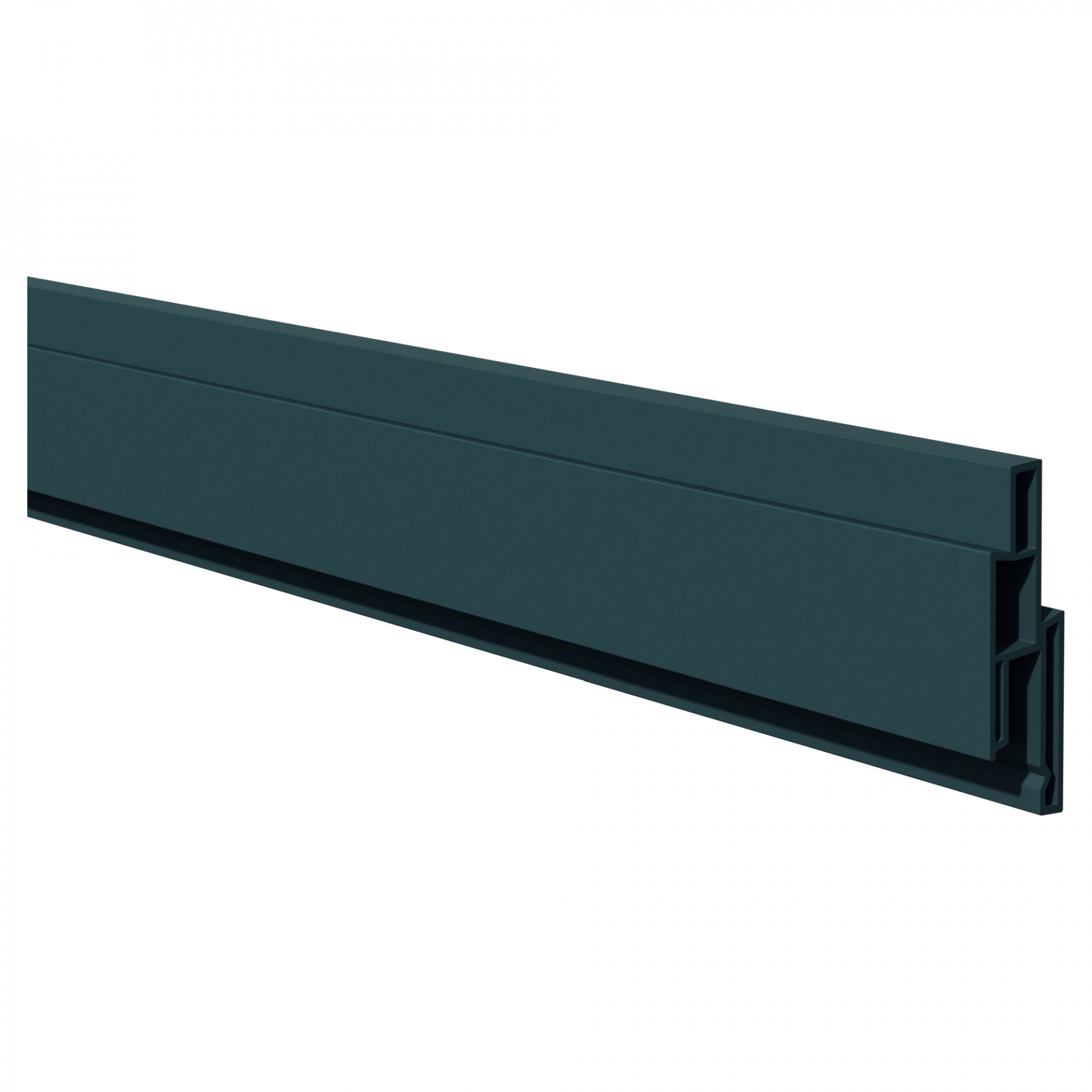LIGHTLINE Steckzaunsystem, Dekorleiste anthrazit, 17 x 25 mm, Länge 176 cm