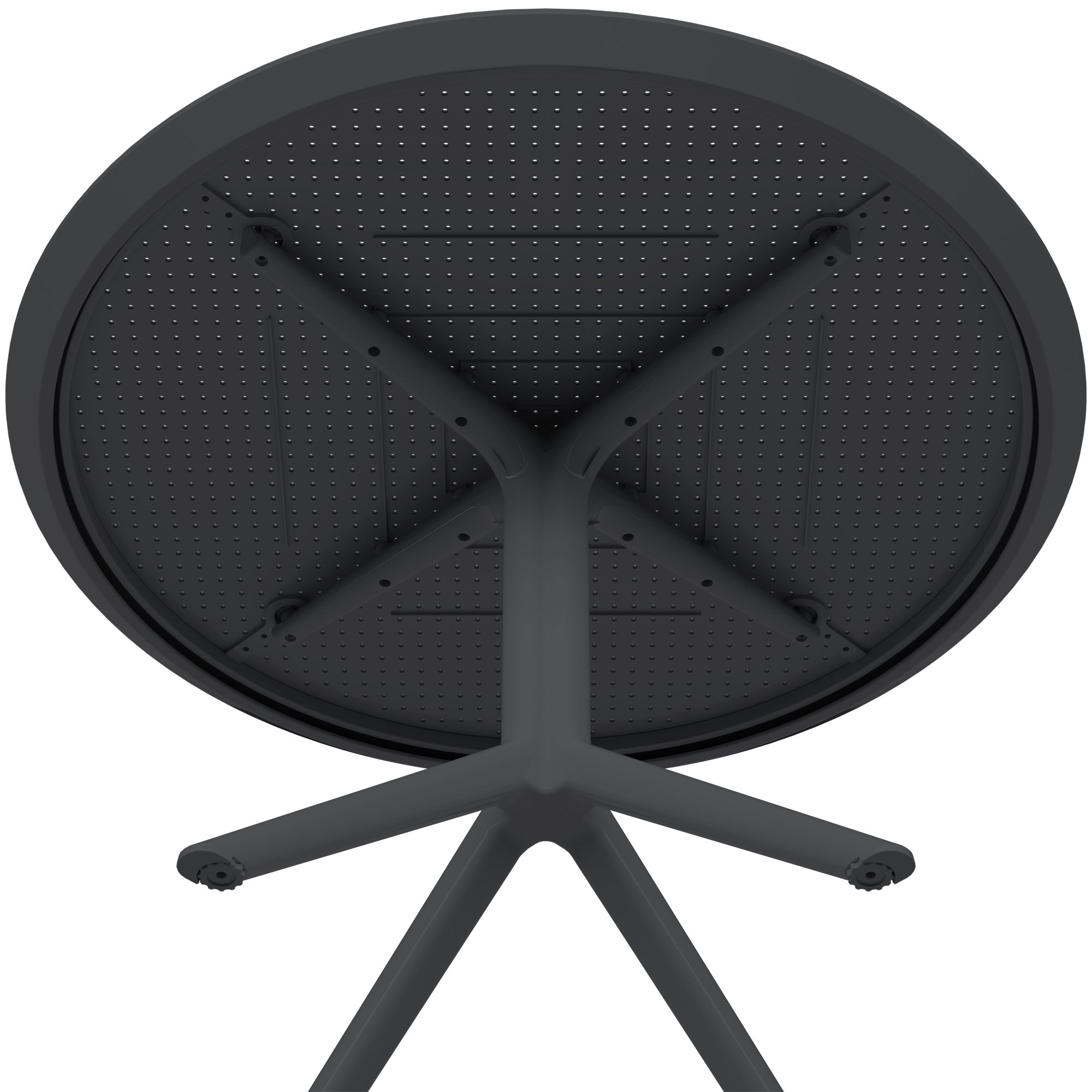 Tisch Sky rund 105 cm, schwarz