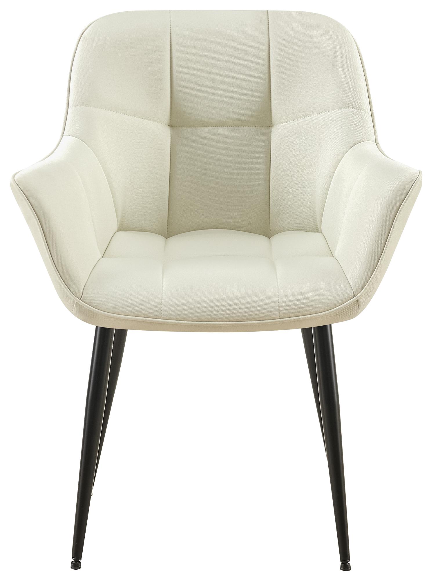 Esszimmerstuhl Roseville Stoff, creme