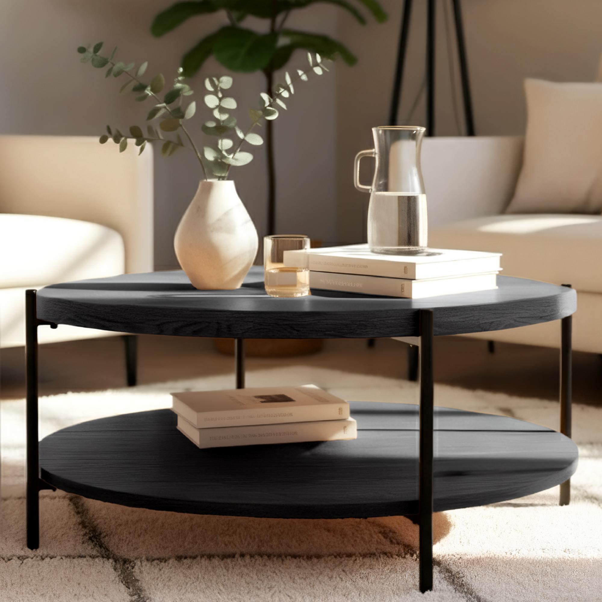 Couchtisch Edduma 80 cm, grau