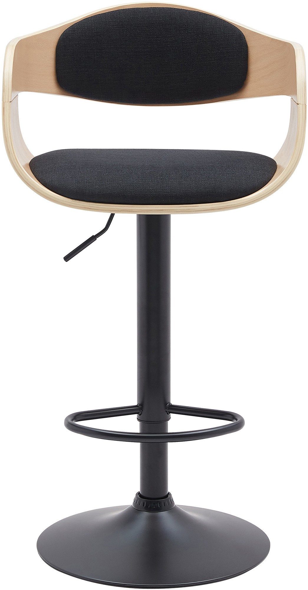Barhocker Kingston B Stoff, natura/schwarz