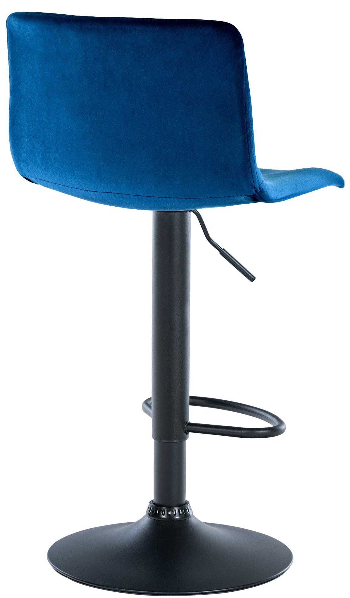 Barhocker Hoover Samt B, blau