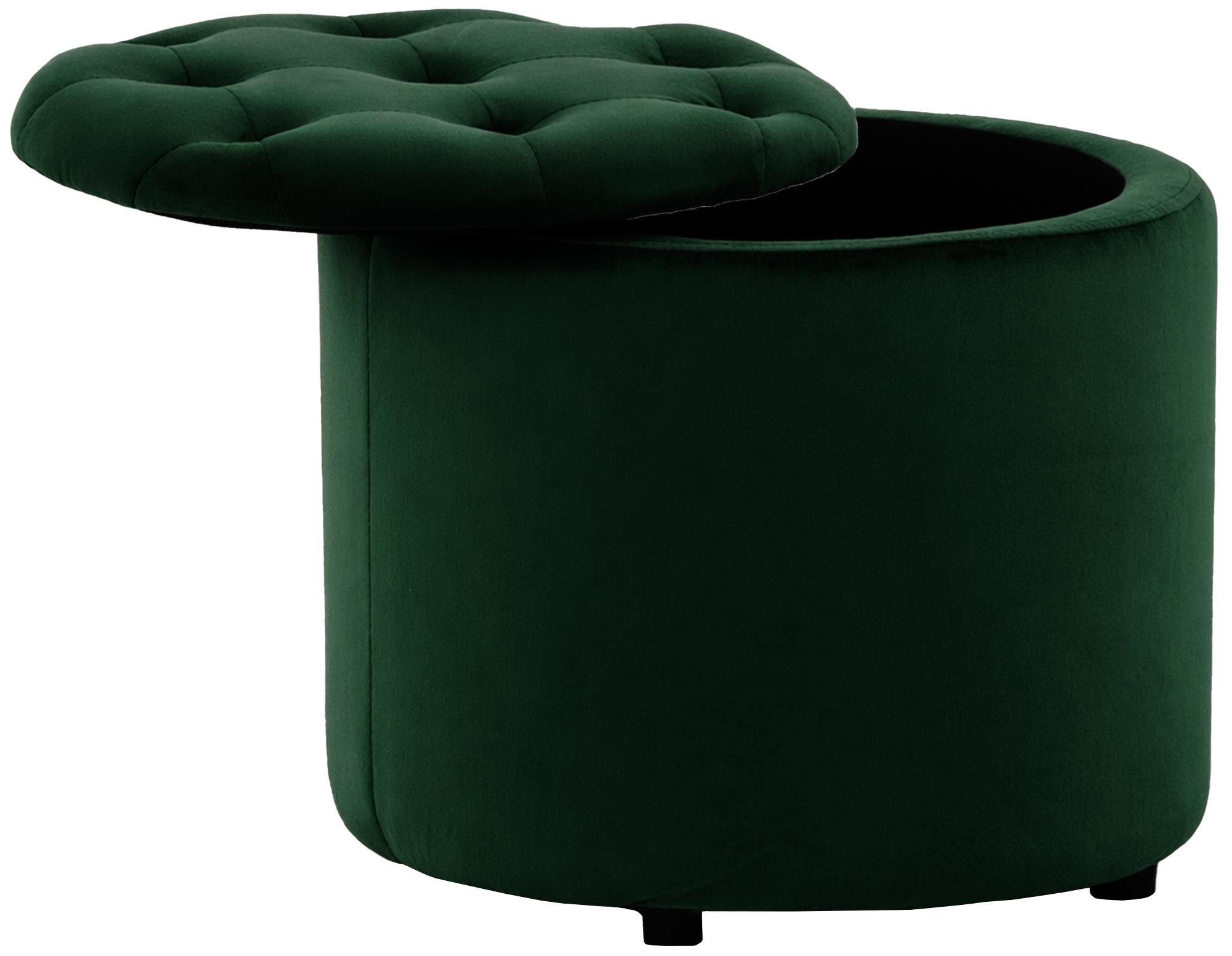 Sitzhocker Pantin Samt, grün