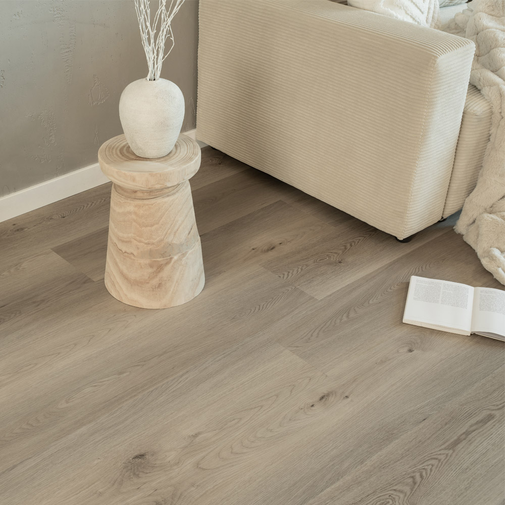 Klick-Vinylboden mit Trittschall LOMEA Steingrau - 2 m²