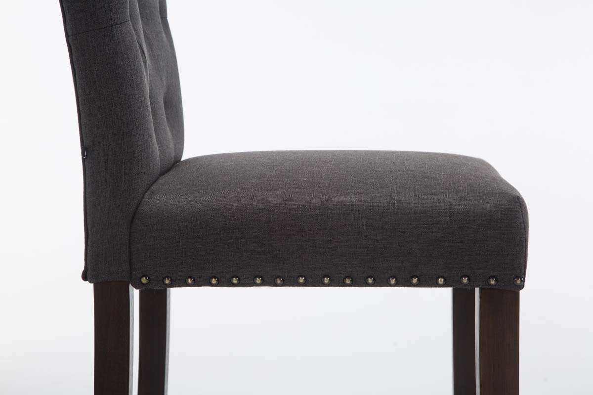 Barhocker Louise Stoff antik, dunkelgrau