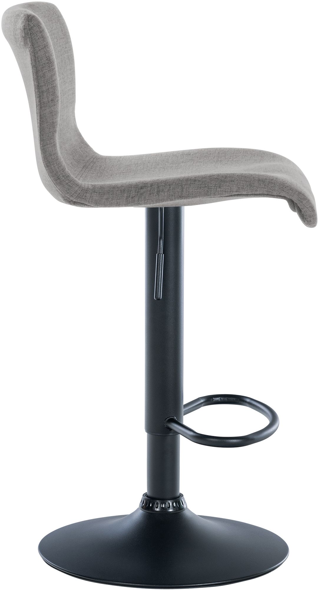 Barhocker Branford Stoff, hellgrau