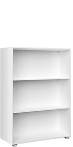 Bücherregal Skylar Weiß 106x30x30cm