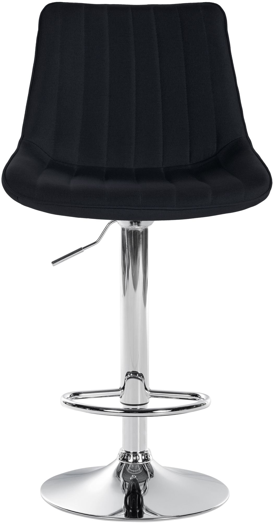 2er Set Barhocker Toni Stoff chrom, schwarz
