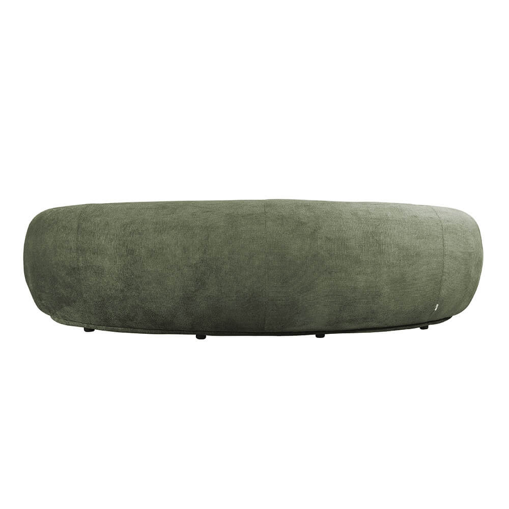 Sofa CASARA Webstoff Dunkelgrün - 258 x 128 x 72 cm