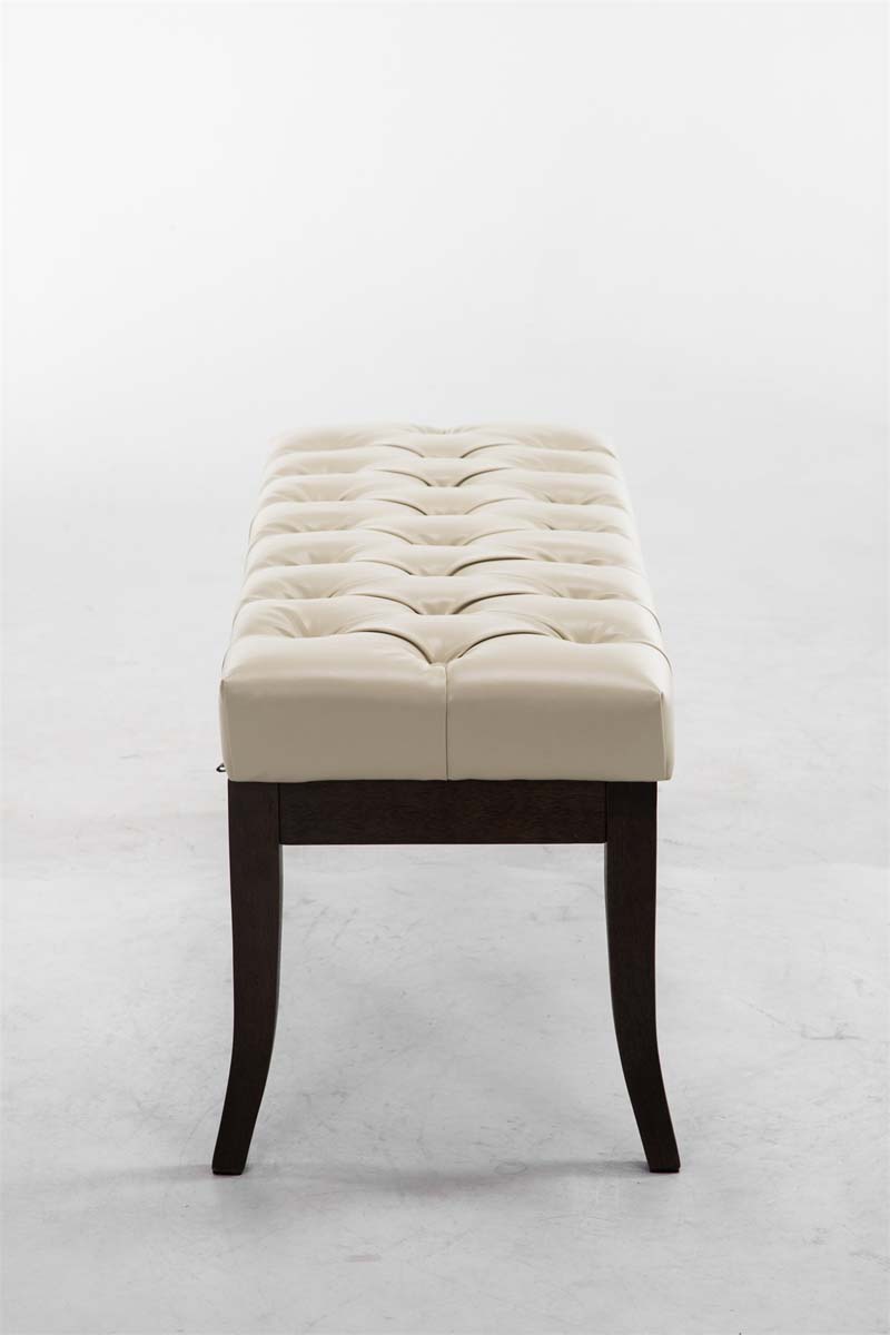 Sitzbank Ramses Kunstleder antik-dunkel 100, creme