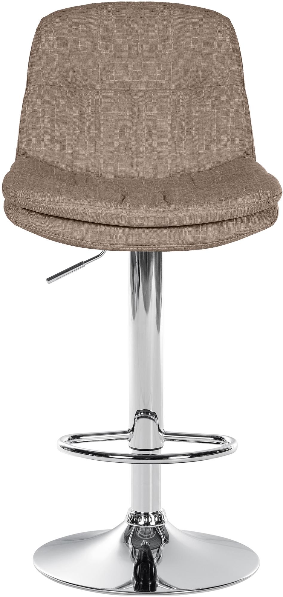 Barhocker Laurel Stoff chrom, taupe