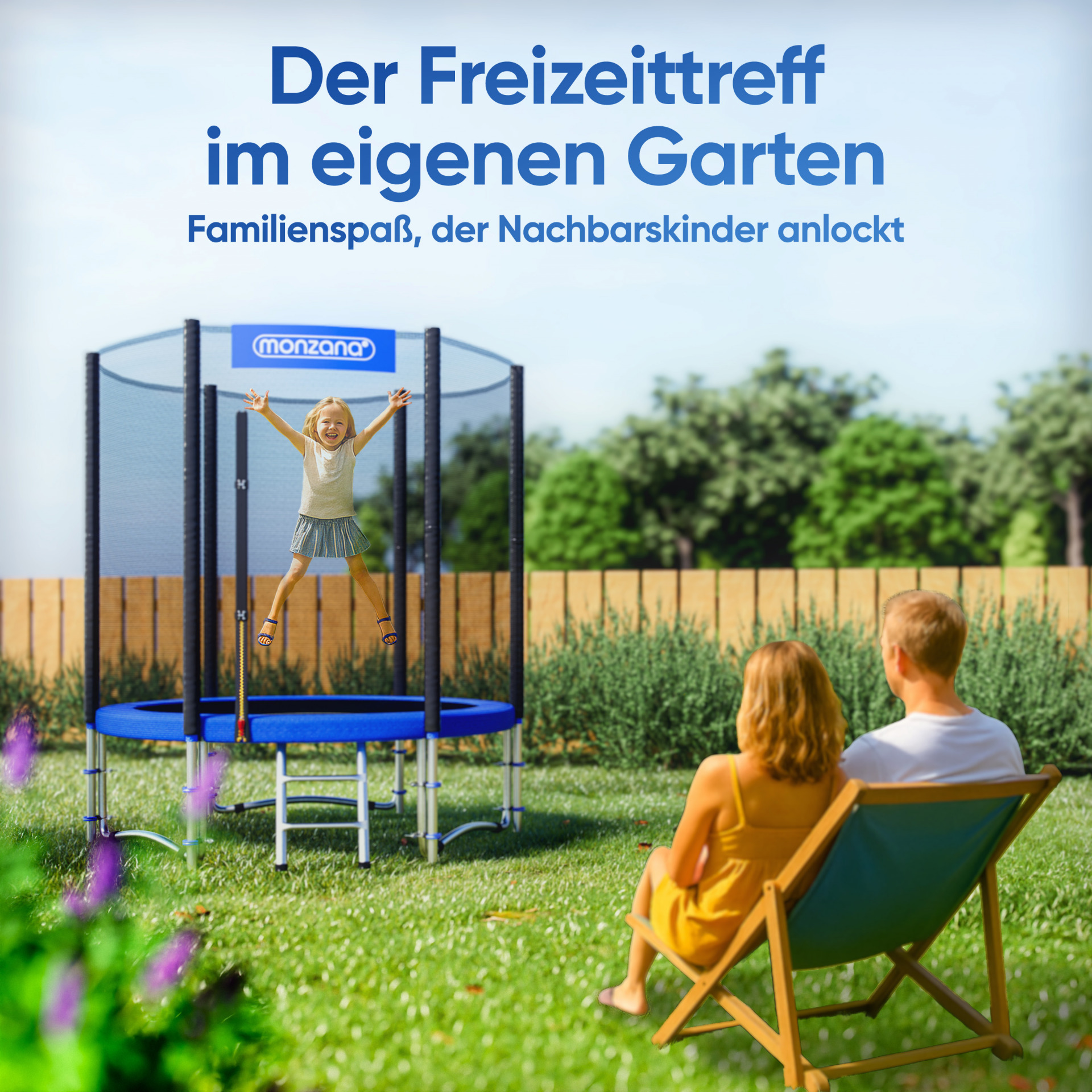 Trampolin Ø183 cm inkl Sicherheitsnetz TÜV Rheinland GS