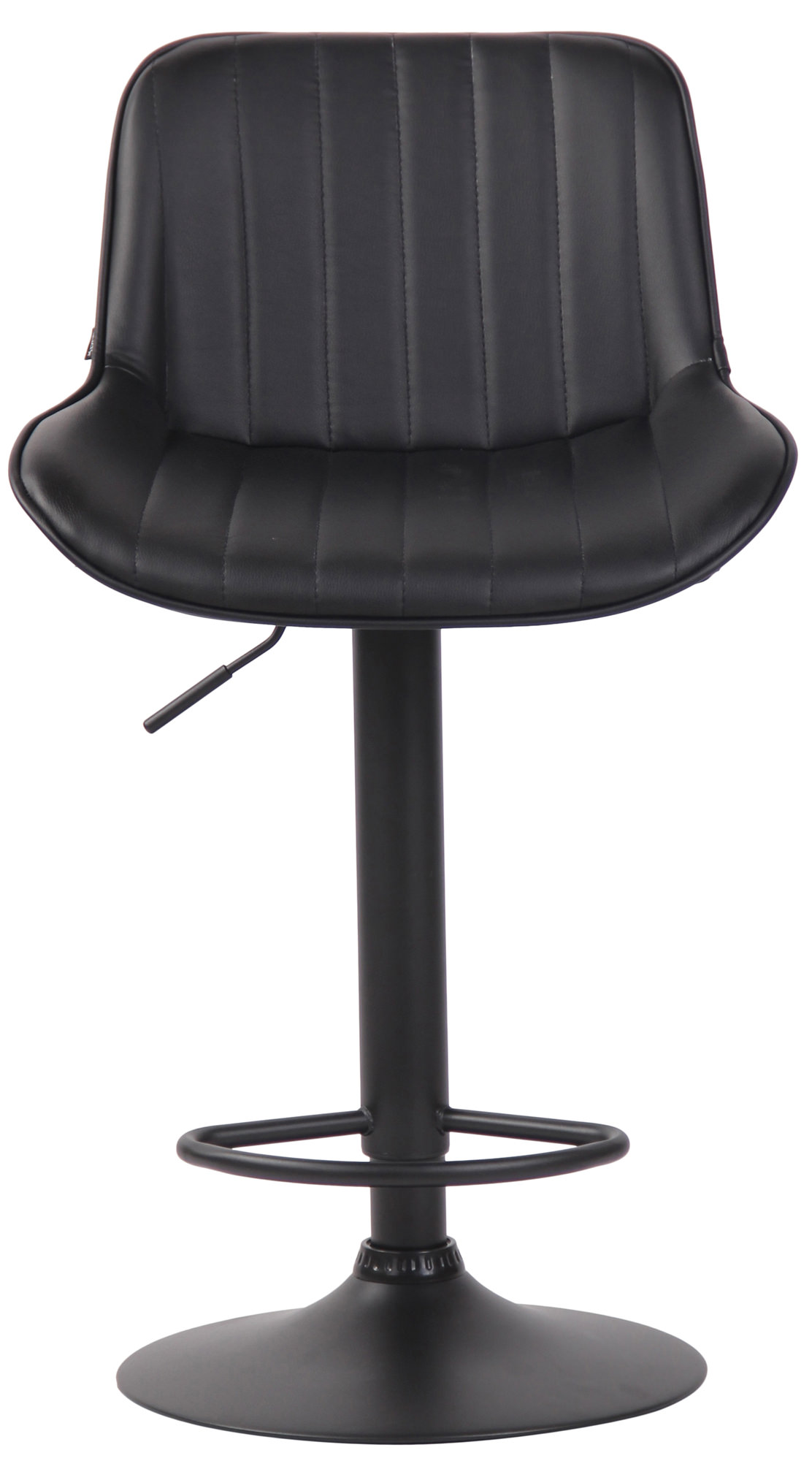 Barhocker Lentini Kunstleder schwarz, schwarz
