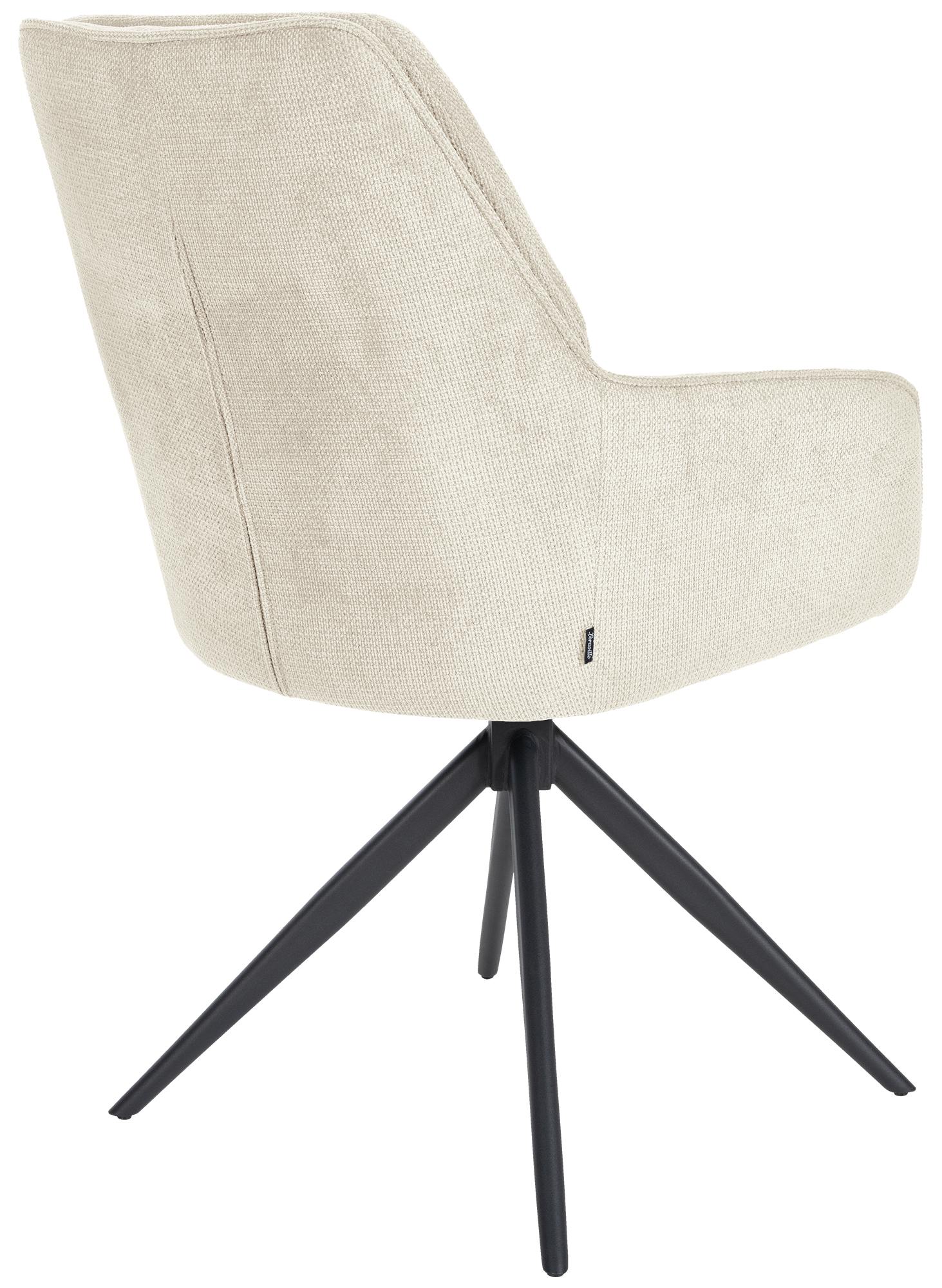 Esszimmerstuhl Jules Stoff, creme