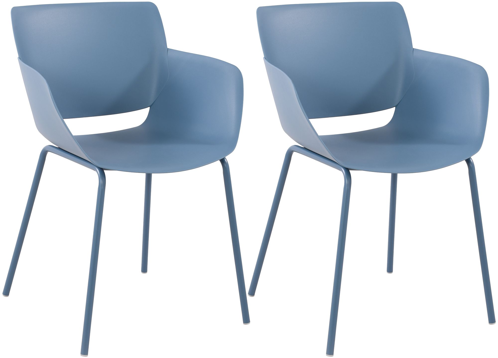 2er Set Stuhl Alpena, blau