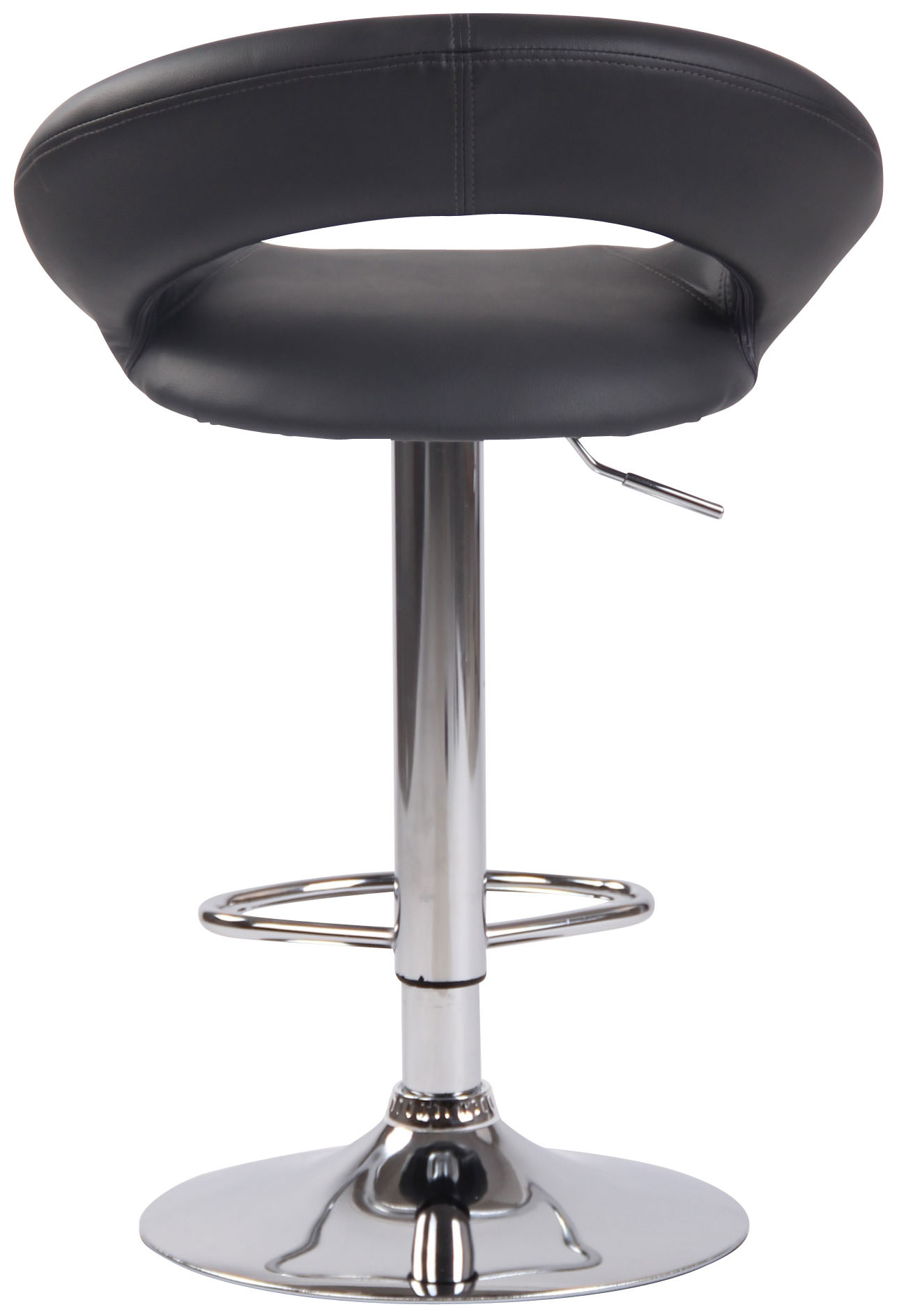 Barhocker Olinda Kunstleder chrom, grau