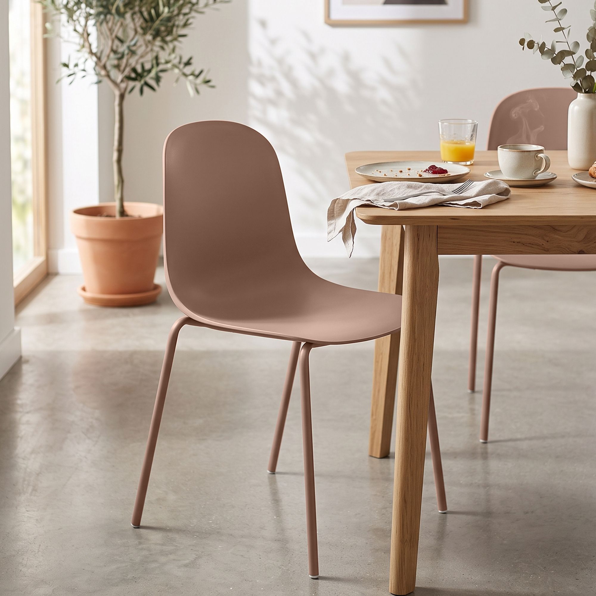 2er Set Stuhl Hardin, terracotta