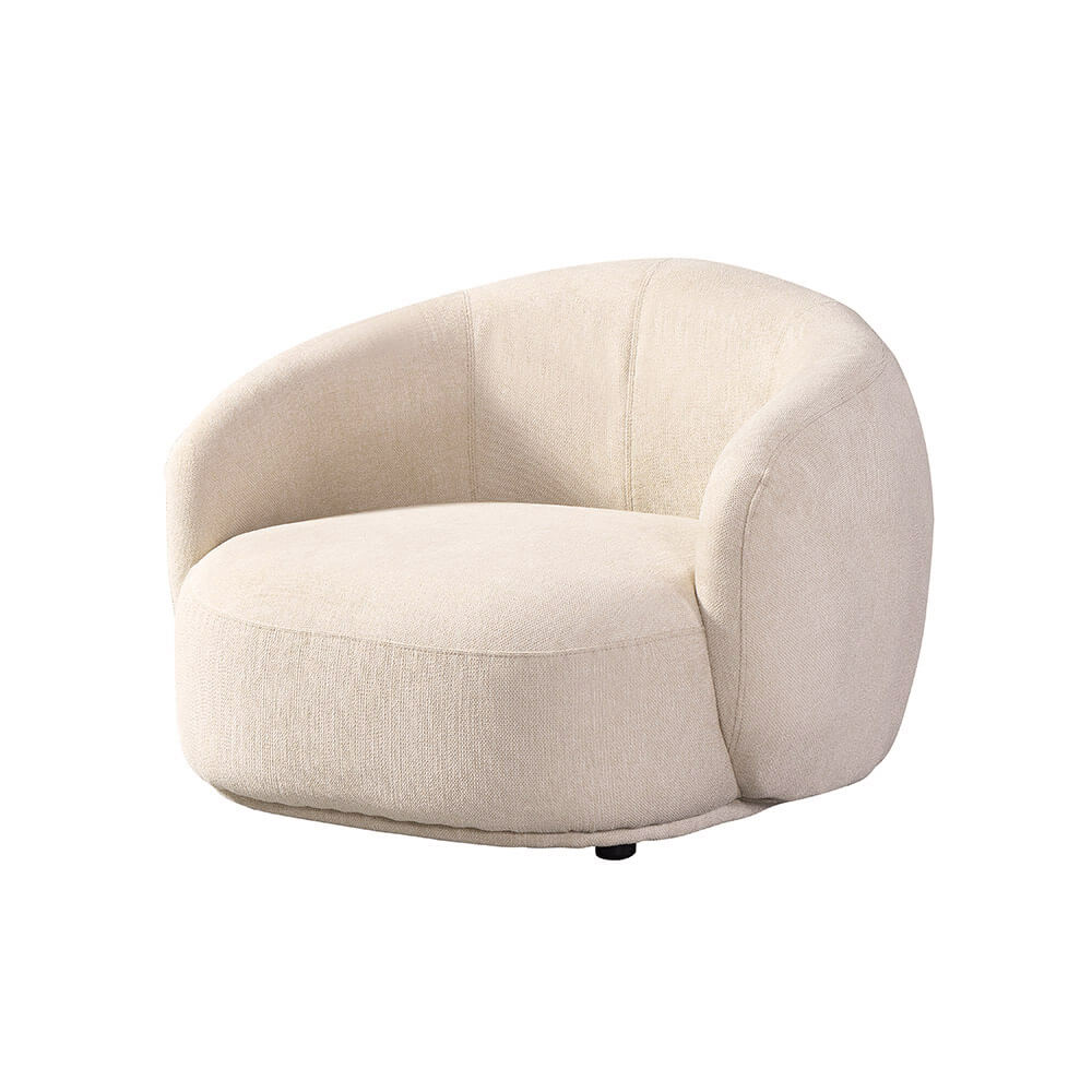 Sessel CASARA Webstoff Beige - 99 x 104 x 72 cm