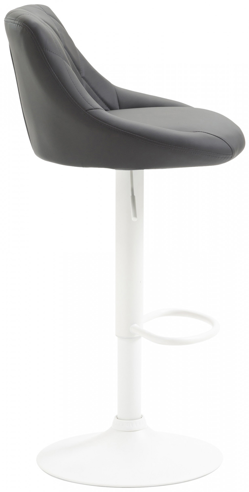 Barhocker Lazio Kunstleder weiß, grau