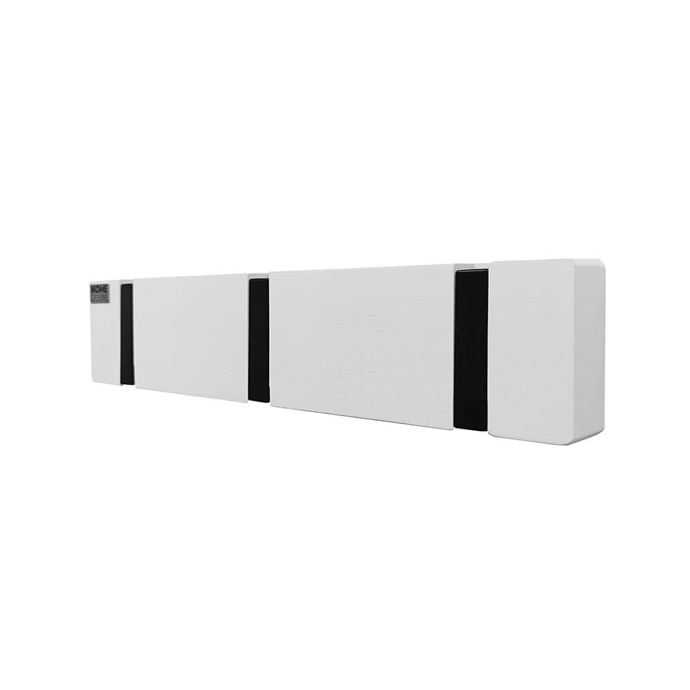 Garderobenleiste HOOK inkl. 3 Haken und Magnete - Weiß