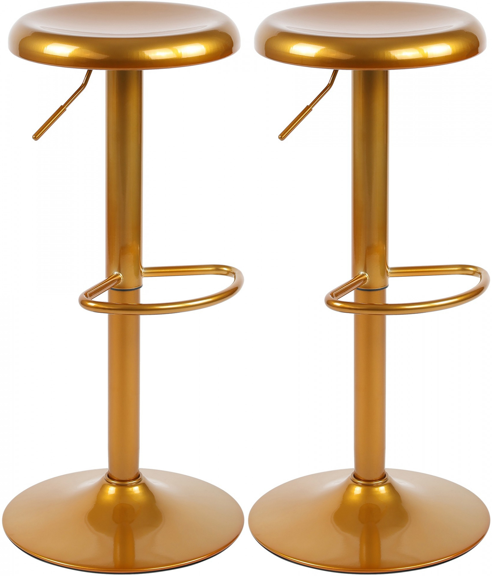 2er Set Barhocker Williston, gold