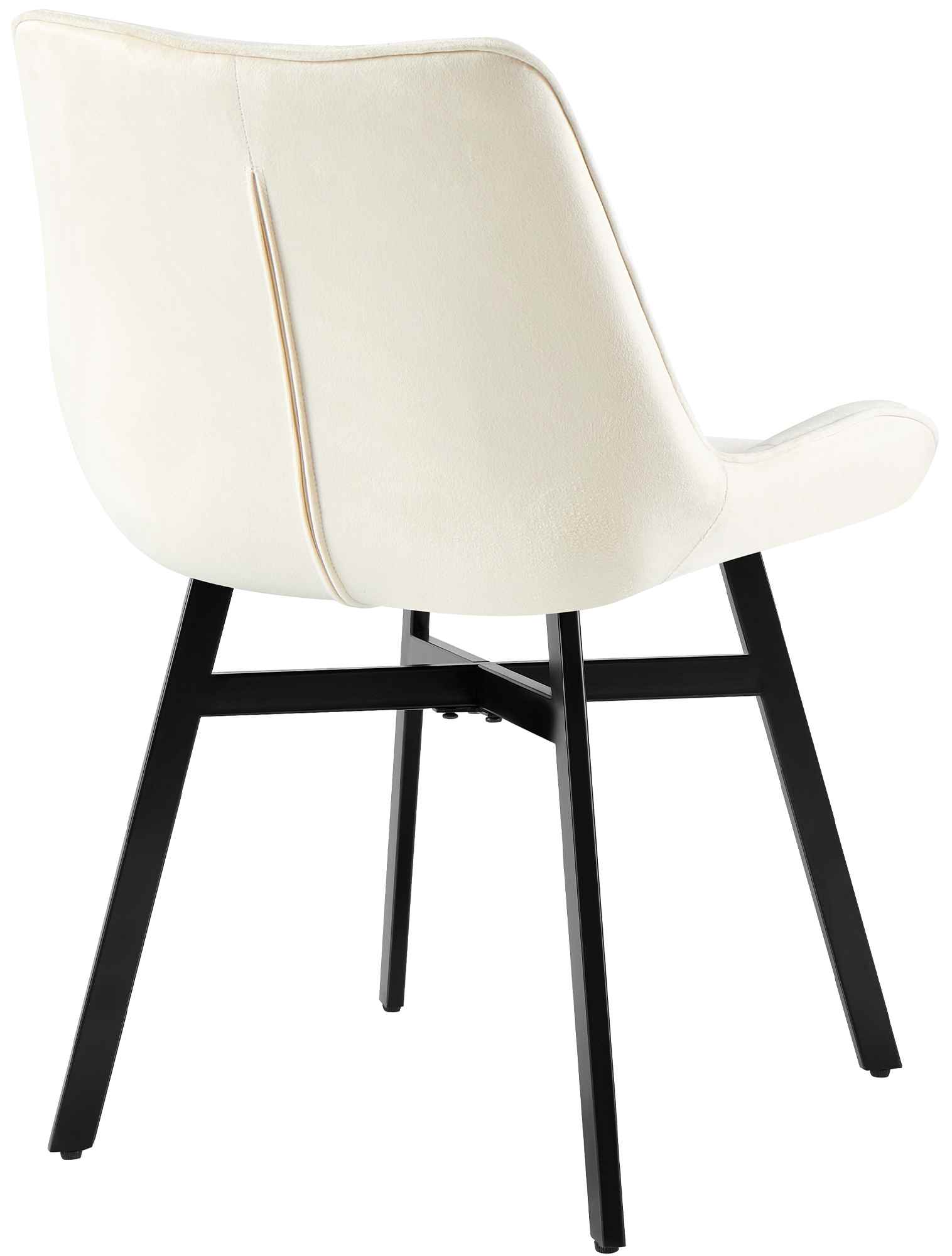 Stuhl Colby Samt, creme