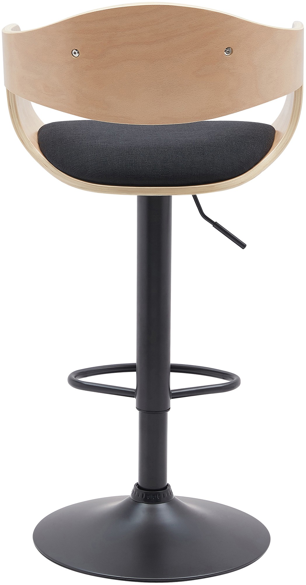 Barhocker Kingston B Stoff, natura/schwarz