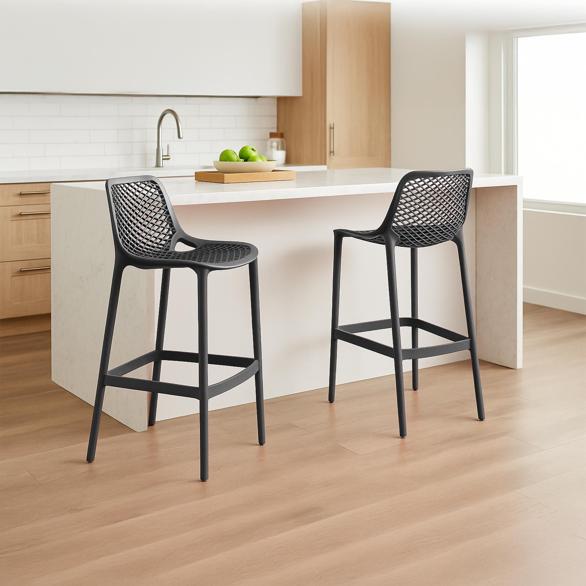 2er Set Barhocker Air, dunkelgrau