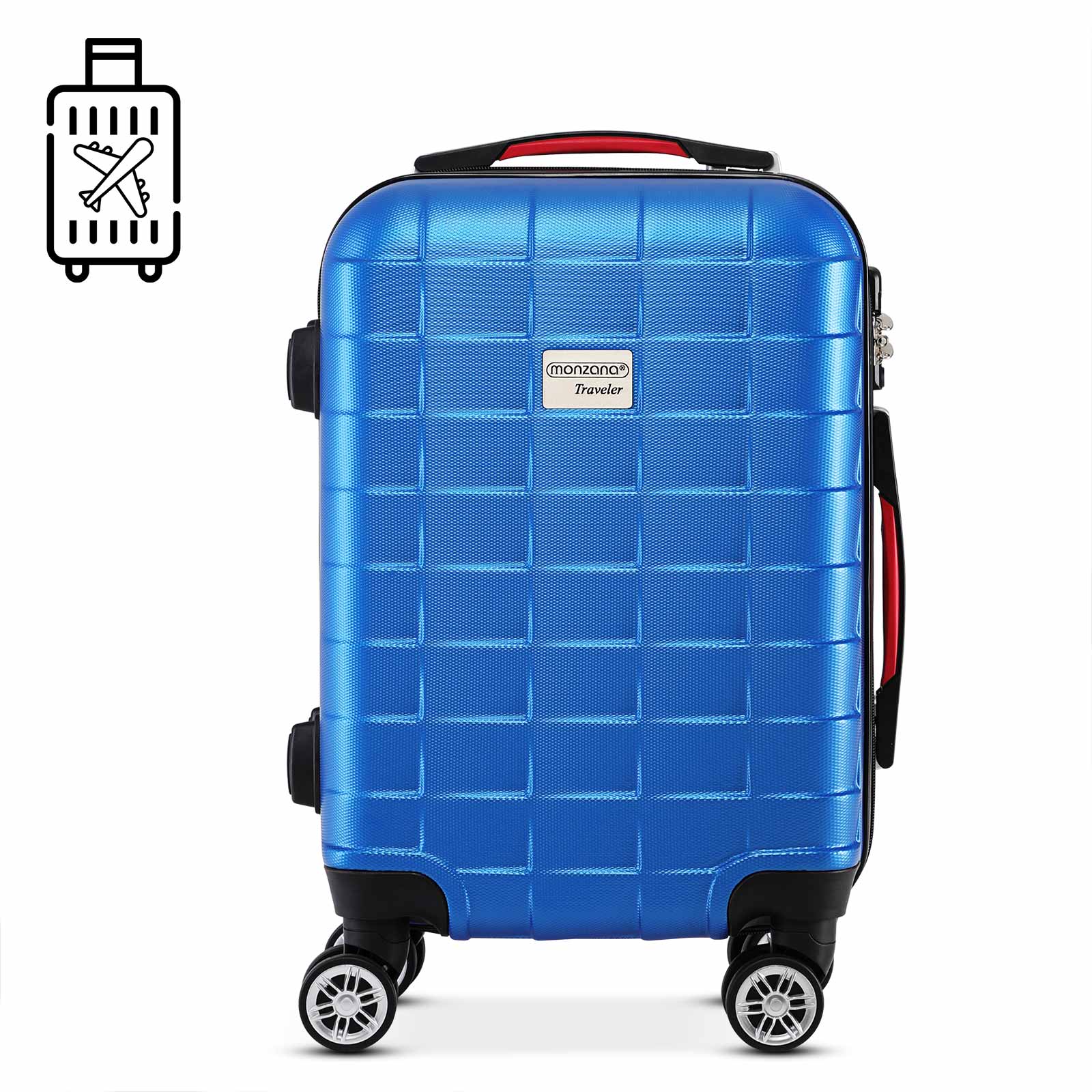 Hartschalenkoffer XL Rollen 360º Reisekoffer 105L Blau ABS