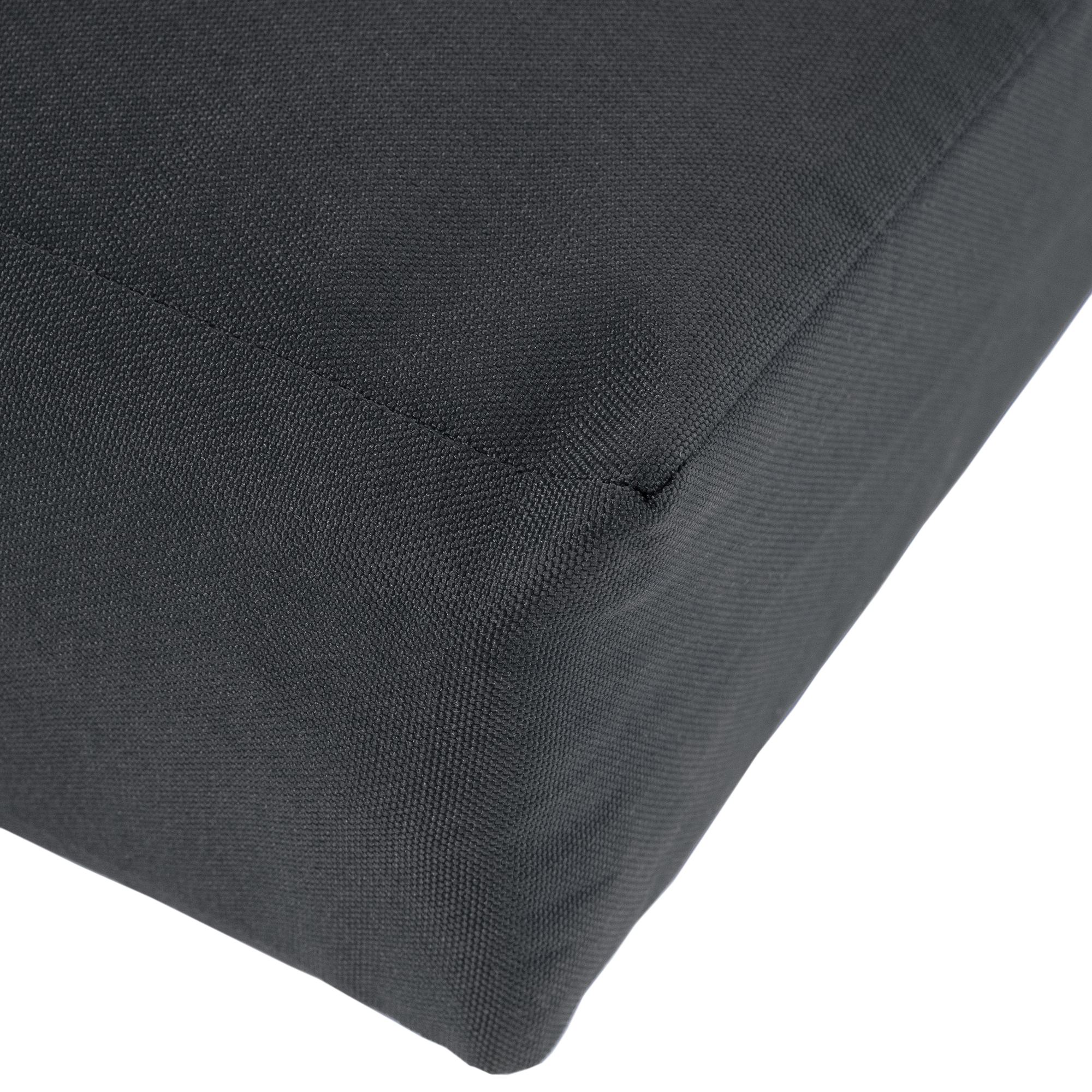 Teakbank Daxon mit Sitzkissen 150 cm, dunkelgrau