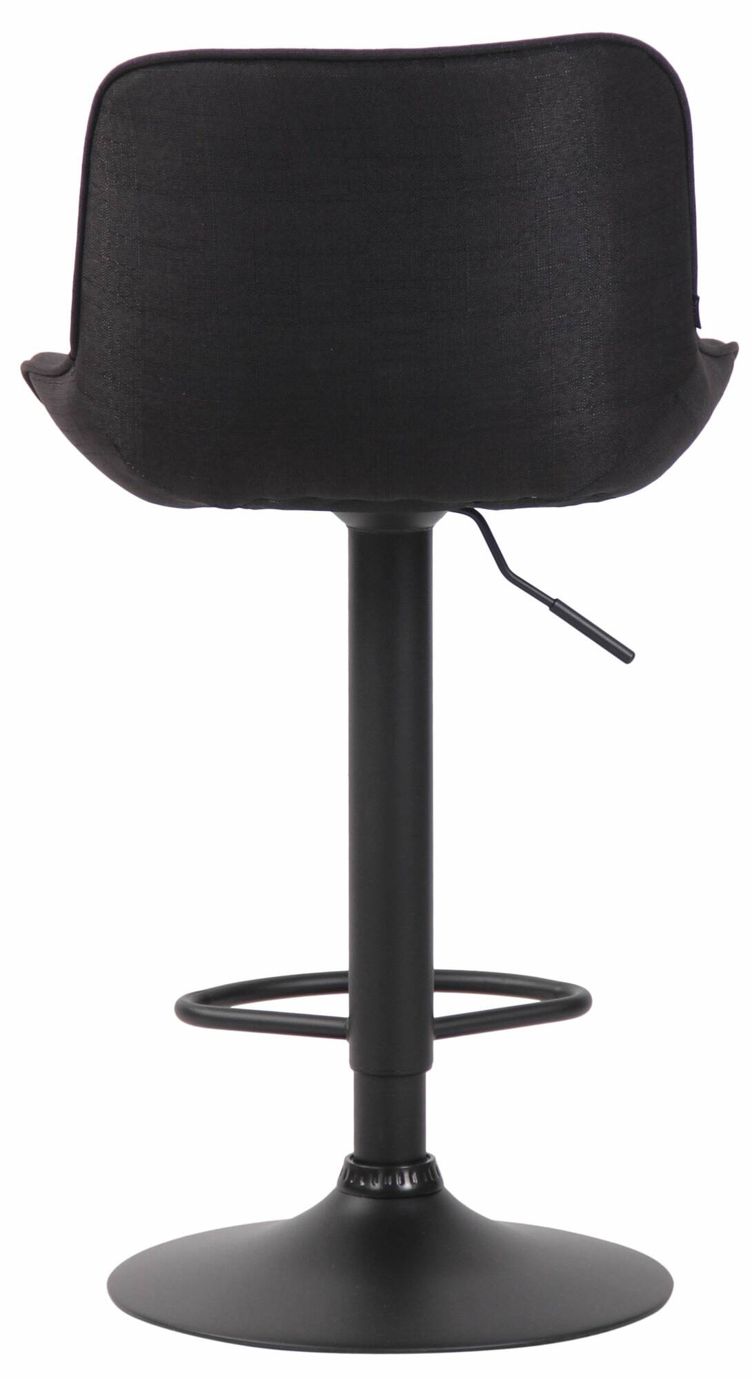 2er Set Barhocker Lentini Stoff schwarz, schwarz