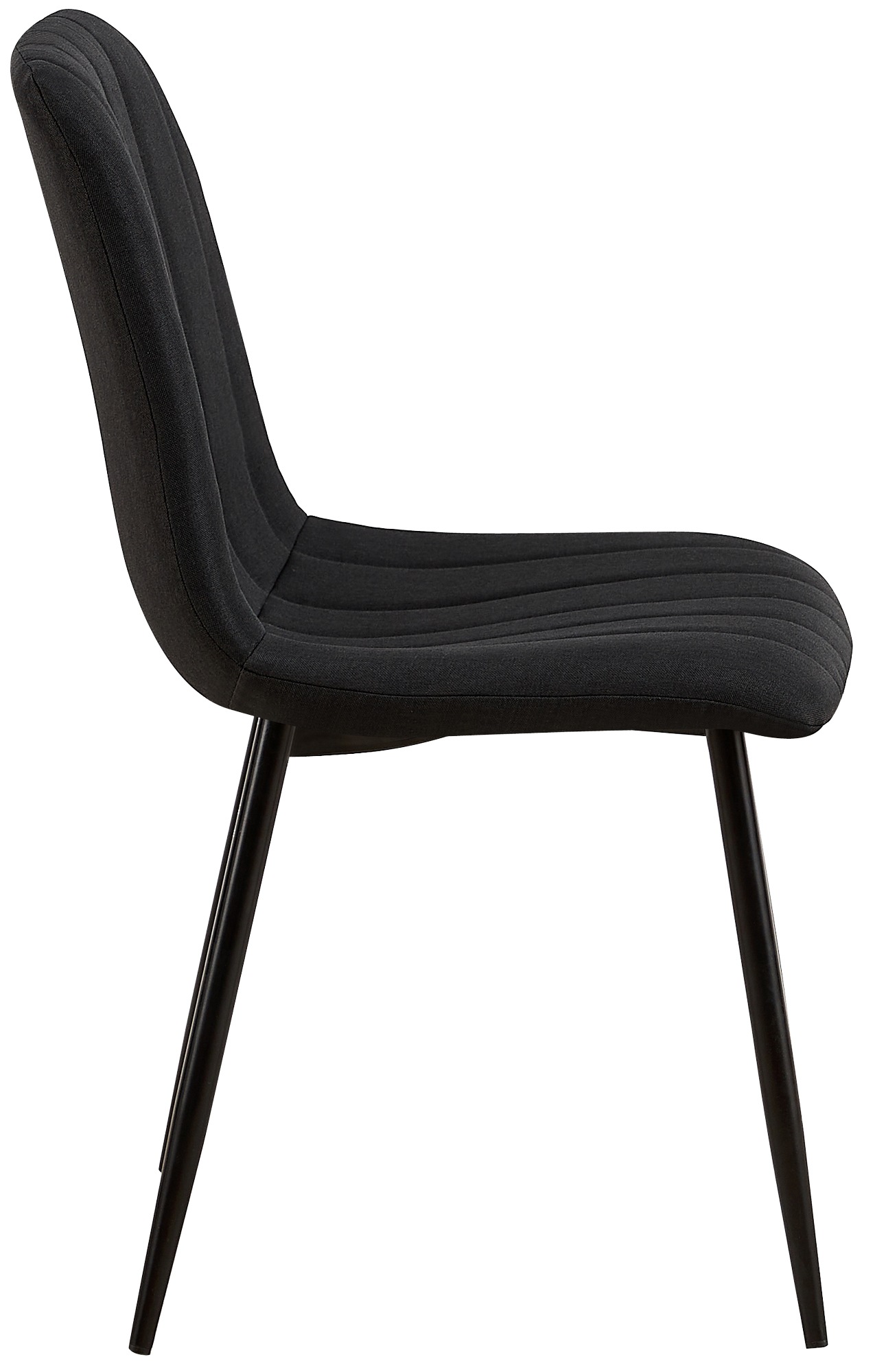 Stuhl Dijon Stoff, schwarz