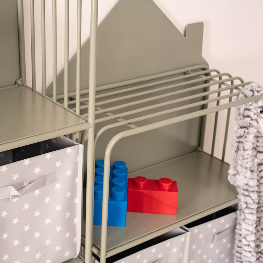 Kinderregal aus Metall magnetisch TODO M – Salbei-Grün