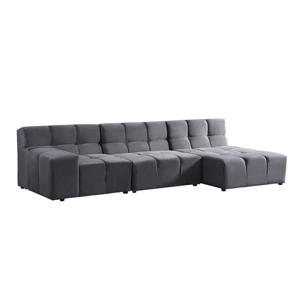 Modulares Sofa ORLENA - Anthrazit 306 x 148 cm