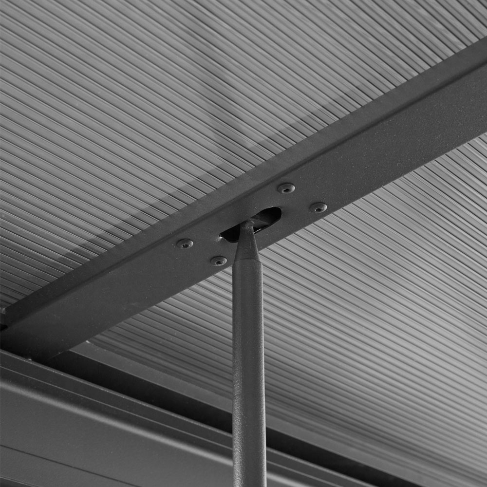 Terrassenüberdachung SOLIS DELUXE - 390 x 295 x cm Grau