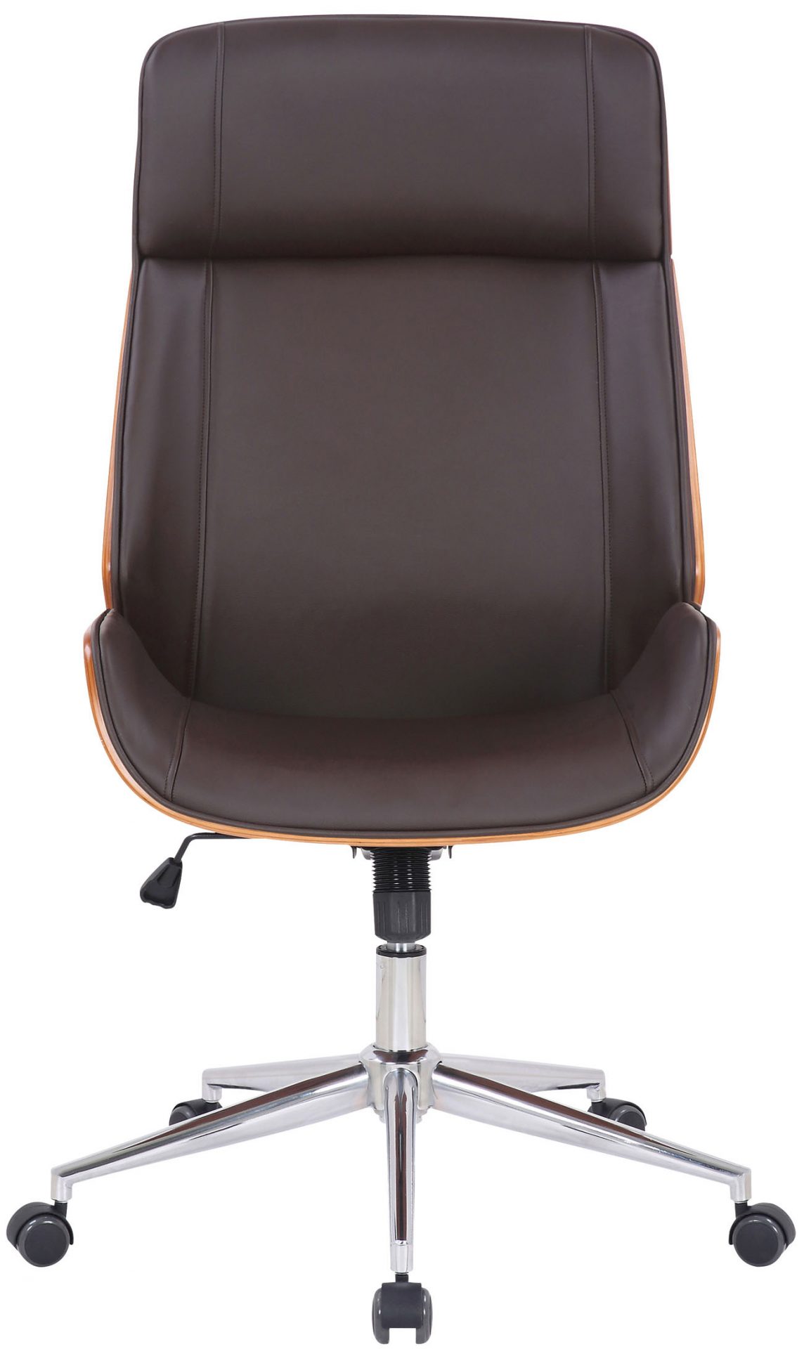 Bürostuhl Varel Kunstleder, walnuss/braun