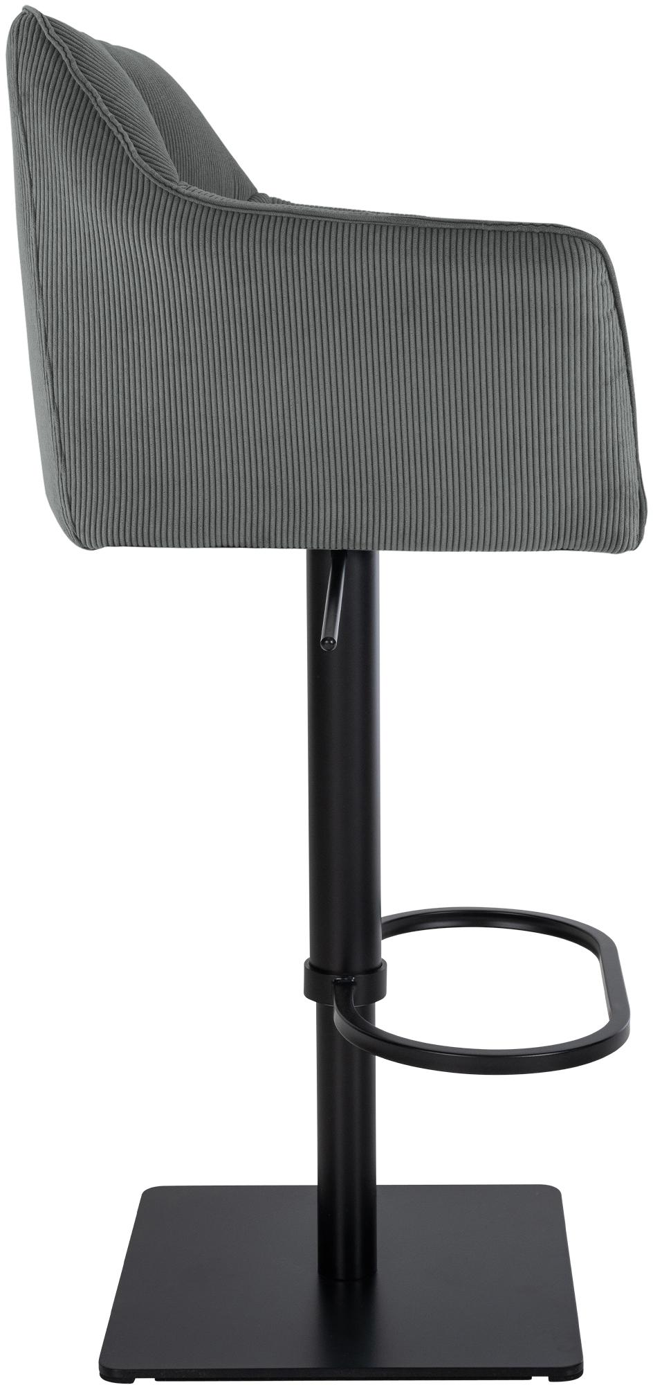 Barhocker Damaso B Cord, grau